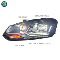 Pièces automobiles YU GUANG pour Volkswagen POLO 6R 2011-2018, mise à niveau GTI, projecteurs de phares, lampe de phare de voiture, phares de couleur 6000k