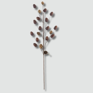 Vendita calda anno nuovo decorazione artificiale di natale picconi pigne pinoli decorazione albero spray scatolati albero di natale decorazioni - Product Image 1