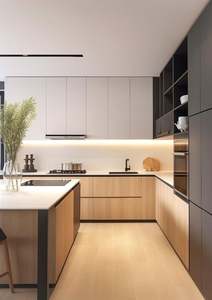 Armarios, armarios integrados, armarios de estufa personalizados, armarios combinados, armarios de pared en forma de U en forma de L personalizados - Product Image 6