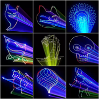 Luz Láser RGB de Alta Potencia de 10W y 30K con Control DMX, Compatible con Software de Espectáculos Láser, Animación a Todo Color para Bodas, Discotecas y Escenarios