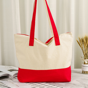 Sacs à main tendance et abordables pour femmes, <span class=keywords><strong>en</strong></span> toile colorée de marque HK, <span class=keywords><strong>avec</strong></span> fermeture éclair, deux poignées et doublure <span class=keywords><strong>en</strong></span> polyester, pour le shopping <span class=keywords><strong>en</strong></span> <span class=keywords><strong>ligne</strong></span> - Product Image 1