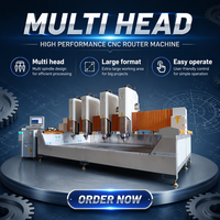 Machine de gravure CNC multi-têtes à 4 broches JK-2030-4 pour le traitement en série de plaques de pierre