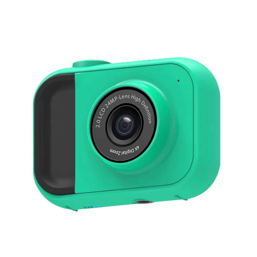 green Mini toy sports Camera Digital Small Toy Cam 4x Zoom 1080p mini digital camera for children kids