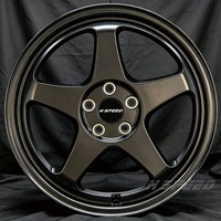 Velg Mobil Sport Matte Black Custom Forged untuk JDM Honda Civic EK9 EG6 Type R Accord Mazda RX-7 MX-5 Nissan Silvia S13 S14 S15