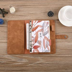 New RunCai A5 Budget <b>Planner</b> A6 Binder Pockets 80 Sheets Custom Spiral Binding Colorful PU Leather Hardcover Diary Gift - Product Image 3