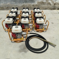 JOVE Horizontaler Benzinmotor-Betonrüttler mit Standfuß, hohe Effizienz, 6500 U/min, 220V, für den Außeneinsatz, 1 Jahr Garantie