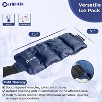 Compresse de glace réutilisable bleue ajustable World-bio pour le dos, thérapie par le froid et la chaleur, dispositif médical de classe I pour soulager les douleurs dorsales