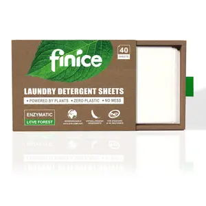 FNC766 Hot Sale Eco Friendly Biodegradable Washing Powder Paper Laundry Sheets For Baby