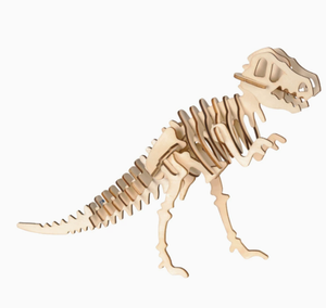 Rompecabezas de Dinosaurio de Madera, Modelo Creativo Hecho a Mano, Rompecabezas 3D, Regalo Navideño, Juguete para Edades de 0 a 24 Meses, Menos de 50 Piezas - Product Image 5