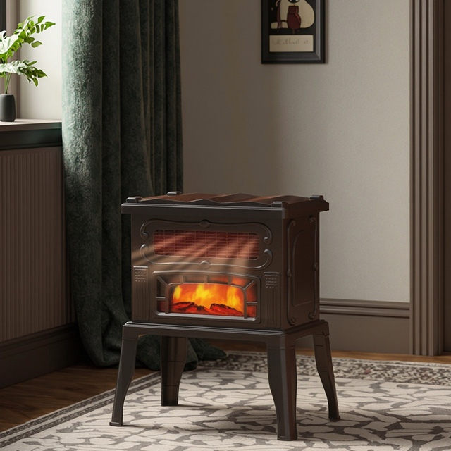 Fireplace Electric Infrared Stove Space Heater Quartz Novel Design Factory Price Freestanding Heater