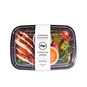 Kantong kertas daur ulang ramah lingkungan OEM, pembungkus kertas pelapis kemasan plastik tahan air wadah makanan nampan lengan kertas - Product Image 3