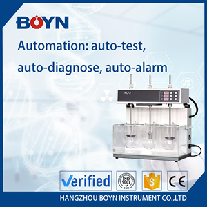 Testador de desintegração automática <span class=keywords><strong>RC</strong></span>-3 Lab para venda Aparelho de testador de desintegração de tablet de 3 copos - Product Image 6