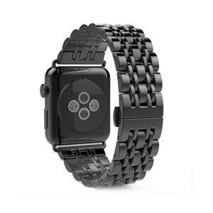 CM Business <span class=keywords><strong>7</strong></span> maillons métal Bracelet de montre pour iWatch <span class=keywords><strong>7</strong></span> 6 SE 5 4 3 Bracelet en acier inoxydable pour <span class=keywords><strong>Apple</strong></span> <span class=keywords><strong>Watch</strong></span> 40/ 44 /41mm <span class=keywords><strong>45m</strong></span> - Product Image 1