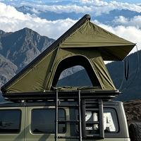 Tente de toit rigide en aluminium pour SUV, 2 personnes, durable, avec tissu Oxford imperméable 600D 3000mm+, vente en gros