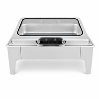 Edelstahl Chafing Dish Buffet-Wärmer Elektrischer Chafer mit Automatischer Temperaturregelung für Hochzeit Hotel Restaurant