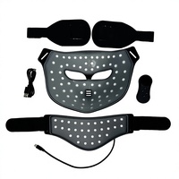 Nouveauté : Thérapie par lumière rouge infrarouge 4D pour le visage, appareil à lumière LED pour le visage, masque de thérapie par lumière LED infrarouge