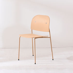 Silla de Comedor de Metal Apilable de Diseño Nórdico Moderno y Simple para Interiores, con Cojín, Venta al por Mayor de Fábrica - Product Image 4