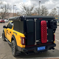 Accessoire pour camion 4x4 tout-terrain moderne et léger en aluminium, pick-up pliable et étanche avec échelle pour remorques de voyage