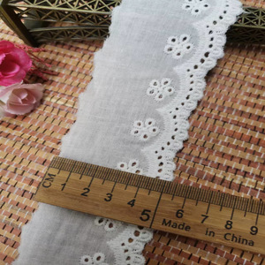 Dentelle en coton brodée ajourée de 5 à 8 cm pour jupes, vêtements pour filles, enfants et femmes, garnitures en dentelle - Product Image 6
