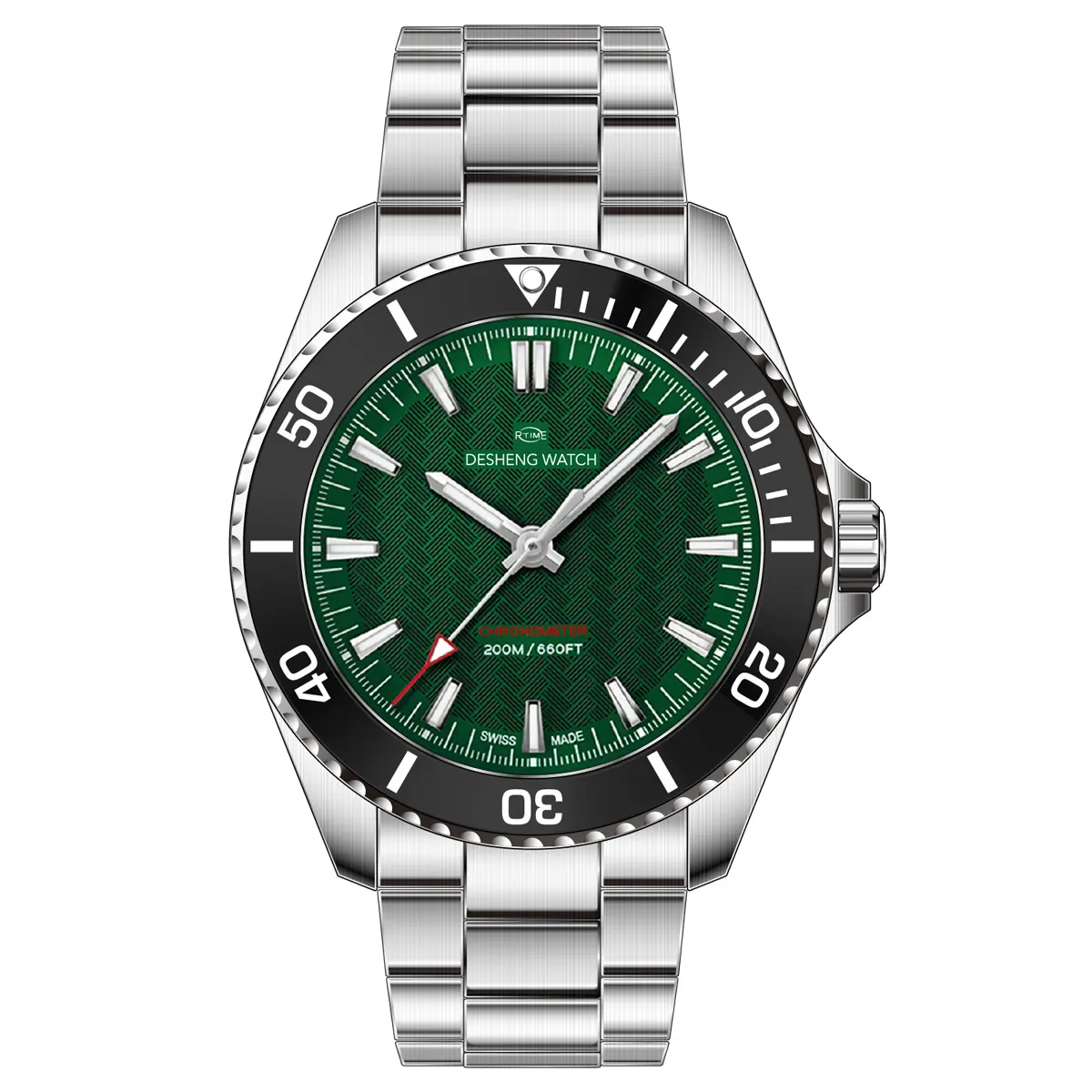 Luxury quality ETA 2824 mechanical automatic movement watch ceramic bezel men wrist watch