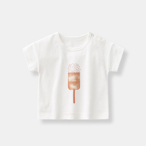 2025 été bébé vêtements nouveau-né imprimer à manches courtes mignon T-shirt unisexe infantile coton T-shirt - Product Image 3