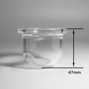 플랜지가있는 VY 광학 하이 퀄리티 광학 석영 유리 하이퍼 반구형 돔 렌즈 - Product Image 3