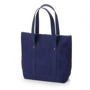 Sac fourre-tout pour femme à longue poignée, grande capacité, fermeture éclair, en tissu durable, avec double fond renforcé - Product Image 2