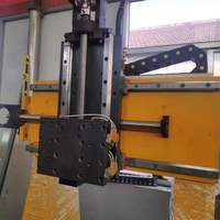 Mesin CNC Multi Head Milling dan Drilling dengan PLC dan Motor untuk Profil Aluminium dan Pipa Besi Persegi 6000mm Model HJD-SZ20