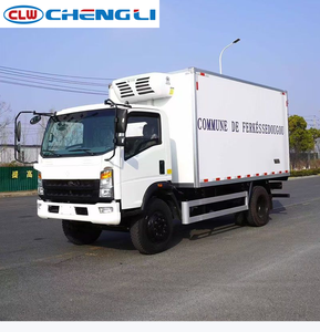 Camion frigorifique Sinotruk 4x2 12 tonnes personnalisé avec isolation thermique pour le transport en chaîne du froid de légumes, fruits et viandes sur le marché mondial - Product Image 1