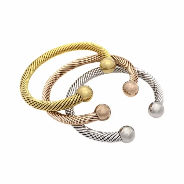 Olivia-pulsera de acero inoxidable para mujer, brazalete de Material principal, tipo de género, color dorado, Kada