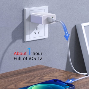 PD20W-cargador USB tipo C de doble puerto para teléfono móvil, adaptador de carga rápida de 18W para <span class=keywords><strong>iphone</strong></span>, PD20W, QC3.0, Android, typ c - Product Image 3