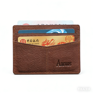 Portefeuille de carte de crédit en cuir fin minimaliste de luxe de haute qualité, nouvelle arrivée, personnalisé pour hommes et femmes - Product Image 4