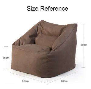 Sitzsack Stuhl Sofa bezug (ohne Füllstoff) Lazy Lounger Back Sitzsack Aufbewahrung Stuhl bezug Sack für Erwachsene und Kinder ohne Füllung
