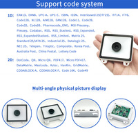 Módulo Lector de Códigos de Barras 2D con Cable USB RS232 EMT8620C - Escáner Integrado de Códigos QR 1D para Kiosco