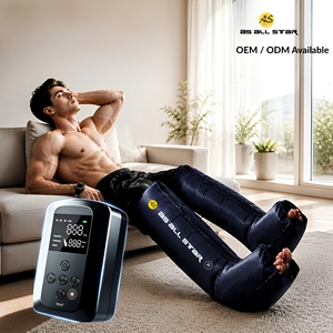 Bottes de massage compressives pour les pieds et les jambes, 5 chambres, sans fil, 3 modes, écran tactile LED, récupération thermique pour athlètes, CE OEM ODM ALL STAR - Product Image 1