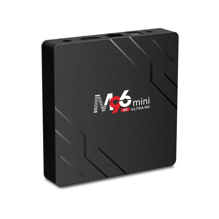 Pemutar Video Internet M96mini TV Box RK3228A, Set Top Box 2G + 16G Android 9.0 Dual Band Wifi Jaringan Player Tvbox