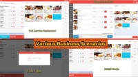 Logiciel de système de point de vente Cloud Iampos basé sur Windows/Android, compatible PC ou téléphone, avec connexion facile au terminal de point de vente pour les commerces de détail et les restaurants