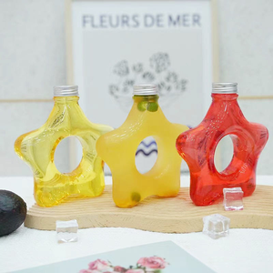 High Quality 500ml 16oz for Star Shape <b>Empty</b> PET <b>Plastic</b> Beverage <b>Bottle</b> for Tea & Juice Packing with Screw Cap - Product Image 2