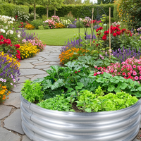 Kit de jardinière surélevée en tôle galvanisée, couleur personnalisable, design minimaliste, pour extérieur, jardin, patio, ou comme jardinière de sol