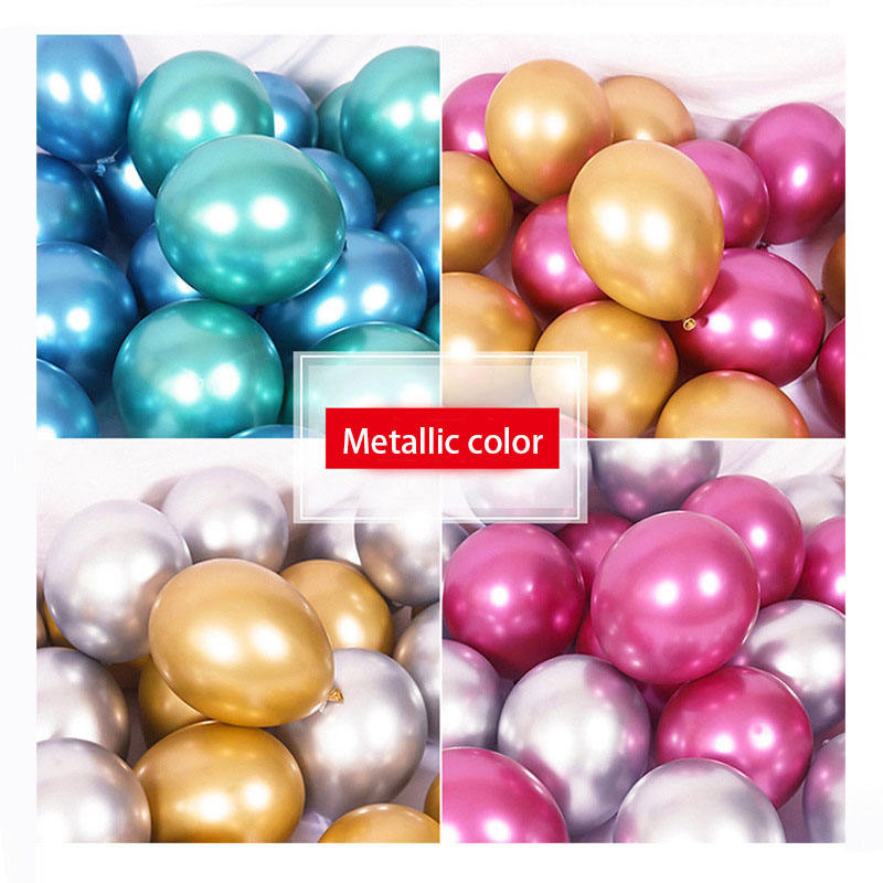 Wholesale Metal Chrome Color Latex Balloons 18 Inch 3.6 Grams Wedding Party Decoration Balloons
