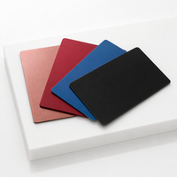 Carte de visite en métal de 0,1 mm, couleur personnalisée, livraison rapide, design personnalisé, carte vierge en acier inoxydable pour gravure laser