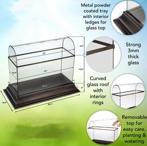 Grand <span class=keywords><strong>kit</strong></span> de jardin de récipients <span class=keywords><strong>en</strong></span> verre de terrarium de plante d'intérieur comme serre de plancher de cadeau de mariage unique pour le conteneur de plante d'orchidée - Product Image 5