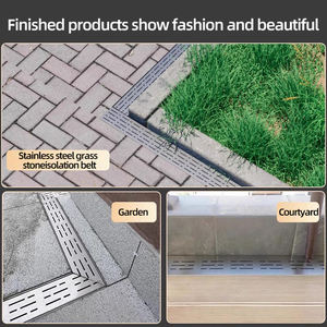 SANIPRO métal matériau de construction en acier inoxydable canal de Drainage Villa Sunshine House avant-toit fini linéaire flexion fossé gouttière - Product Image 2