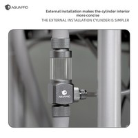 Diffuseur de CO2 externe en métal, filtration par atomisation, 110-240V, pour aquariums, réservoirs de plantes aquatiques, valve de retenue en ligne, tuyaux de 8mm/16mm