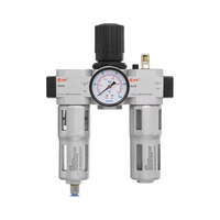 Regulador de filtro de compresor de aire Industrial, lubricador de aceite, unidades de servicio neumáticas, diseño de Metal Midi FRC, G3/8 pulgadas, nuevo