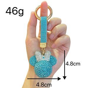 Llavero <span class=keywords><strong>de</strong></span> <span class=keywords><strong>Mickey</strong></span> con incrustaciones <span class=keywords><strong>de</strong></span> diamantes <span class=keywords><strong>de</strong></span> alta gama, creativo y adorable, con cadena <span class=keywords><strong>de</strong></span> garra brillante, colgante para bolso <span class=keywords><strong>de</strong></span> niña - Product Image 5