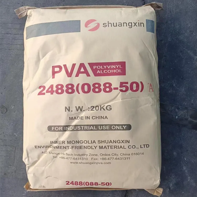 PVA bột PVA 2488 088-50 Polyvinyl rượu pvoh Shuangxin PVA Polyvinyl rượu Polymer 1788 088-20