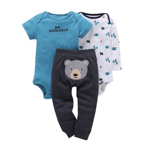 Vêtements en gros OEM pour bébés : Combinaisons et barboteuses 100 % coton pour garçons et filles, tenues de boutique - Product Image 5