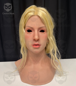 Masque facial féminin en silicone hyper réaliste pour le cinéma, le cosplay, Halloween, les fêtes <span class=keywords><strong>de</strong></span> Noël, réutilisable, respectueux <span class=keywords><strong>de</strong></span> l'environnement - Product Image 6