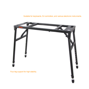 K-708B Anti-Slip Rubber Feet Height & Width Adjustable Folding Piano Keyboard <b>Stand</b> - Product Image 6